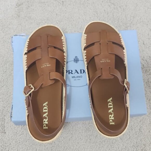 Prada Leather Sandals – Women’s IT 40 - Picture 3 of 9